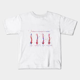 Type of scoliosis of spine Kids T-Shirt